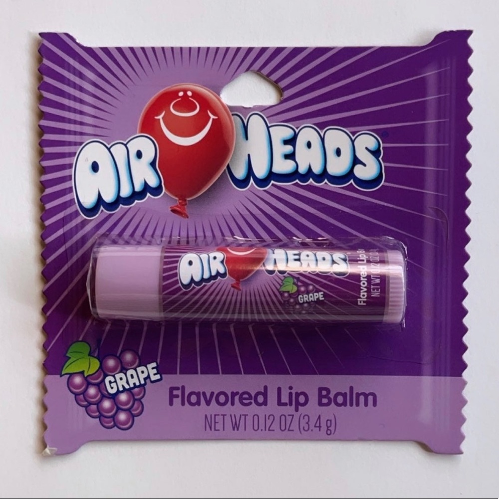 Air Heads Grape flavored lip balm - Net Wt 0.12 oz